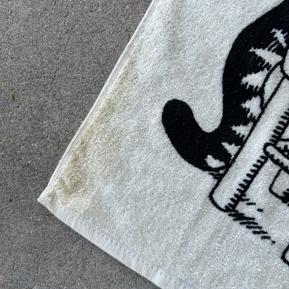 VTG RARE B. Kliban Kitchen Towel Love to Eat Them Mousies Guitar Music Cat 25x16